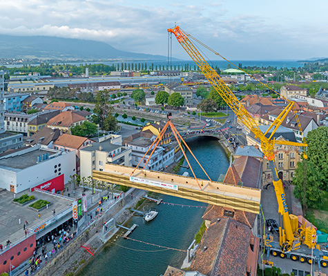 Passerelle de Bel Air, Yverdon | JPF-Ducret